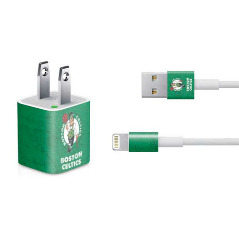 NBA Boston Celtics Green Primary Logo iPhone Charger (5W USB) Skin
