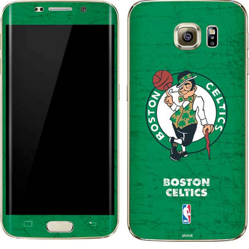 NBA Boston Celtics Green Primary Logo Galaxy S7 Edge Skin