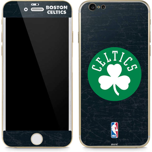 NBA Boston Celtics Black Secondary Logo iPhone 6/6s Skin