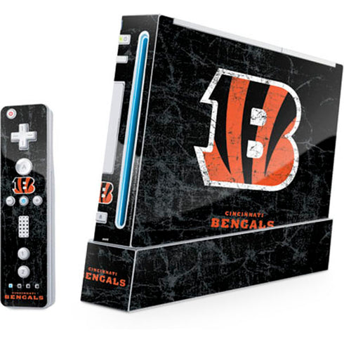 NFL Cincinnati Bengals - Distressed Wii (Includes 1 Controller) Skin