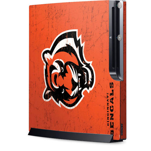 NFL Cincinnati Bengals - Alternate Distressed Playstation 3 & PS3 Slim Skin