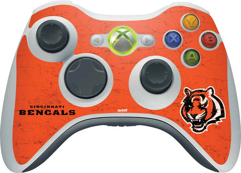 NFL Cincinnati Bengals - Alternate Distressed Xbox 360 Wireless Controller Skin