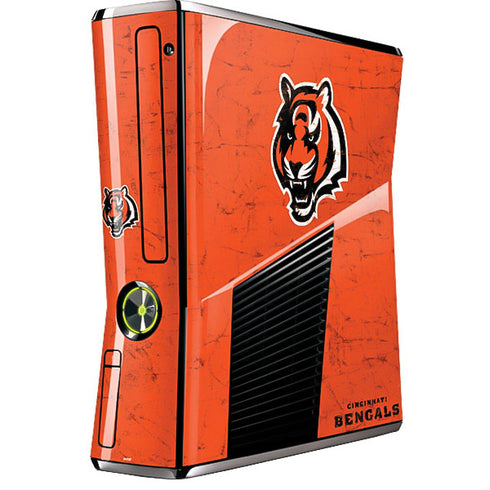 NFL Cincinnati Bengals - Alternate Distressed Xbox 360 Slim (2010) Skin