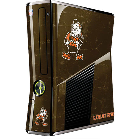NFL Cleveland Browns Alternate Distressed Xbox 360 Slim (2010) Skin