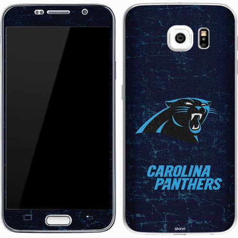 NFL Carolina Panthers Distressed Galaxy S7 Skin
