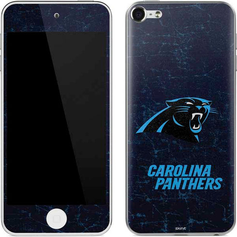 NFL Carolina Panthers Distressed Apple iPod Skin