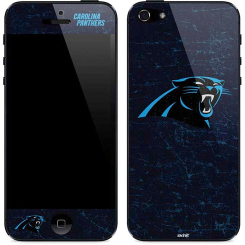 NFL Carolina Panthers Distressed iPhone 5/5s/5SE Skin
