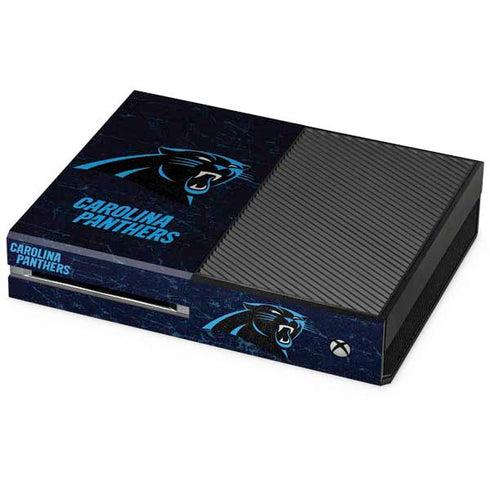 NFL Carolina Panthers Distressed Xbox One Console Skin
