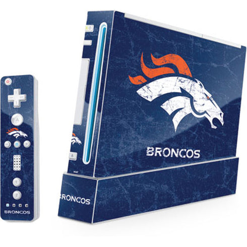 NFL Denver Broncos - Distressed Wii (Includes 1 Controller) Skin