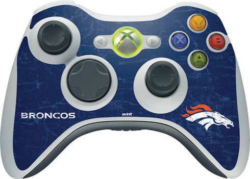NFL Denver Broncos - Distressed Xbox 360 Wireless Controller Skin