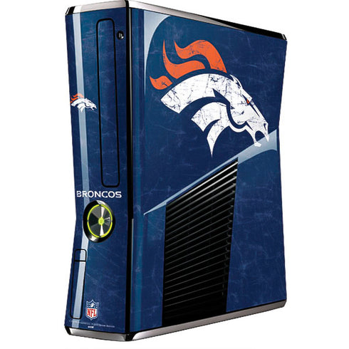 NFL Denver Broncos - Distressed Xbox 360 Slim (2010) Skin