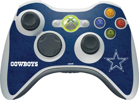 NFL Dallas Cowboys Distressed Xbox 360 Wireless Controller Skin