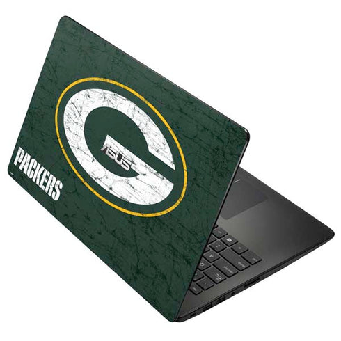 NFL Green Bay Packers Distressed Asus X502CA 15.6 Skin