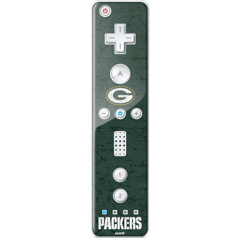 NFL Green Bay Packers Distressed Wii Remote Controller Skin