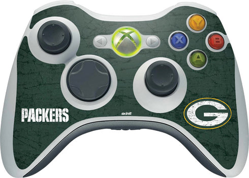 NFL Green Bay Packers Distressed Xbox 360 Wireless Controller Skin