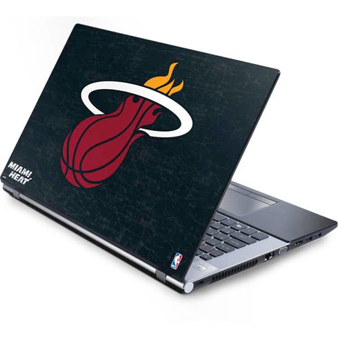NBA Miami Heat Black Partial Logo Generic Laptop Skin