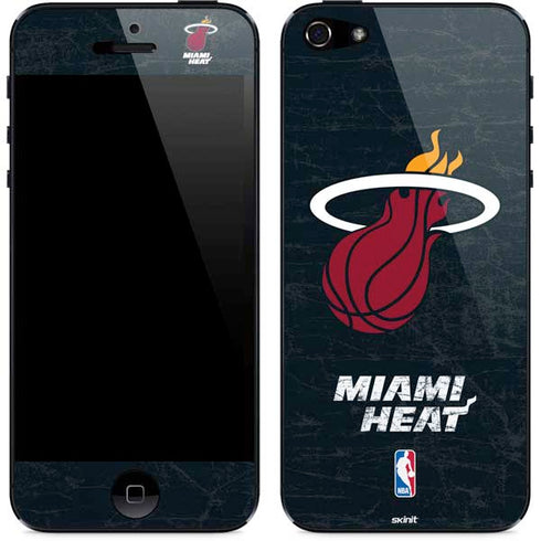 NBA Miami Heat Black Partial Logo iPhone 5/5s/5SE Skin