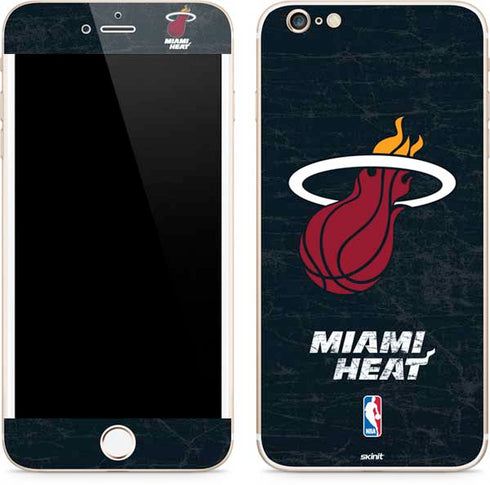 NBA Miami Heat Black Partial Logo iPhone 6/6s Plus Skin