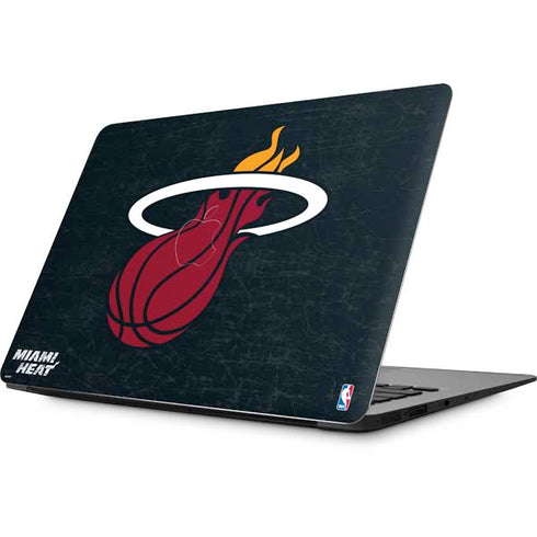 NBA Miami Heat Black Partial Logo Apple MacBook Skin