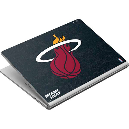 NBA Miami Heat Black Partial Logo Surface Book Skin