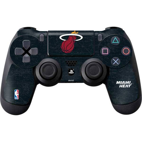 NBA Miami Heat Black Partial Logo PS4 Controller Skin