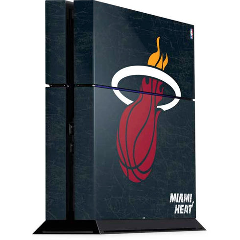 NBA Miami Heat Black Partial Logo PS4 Console Skin