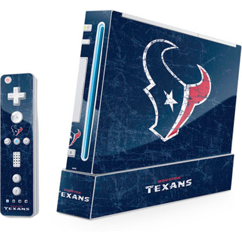 NFL Houston Texans Distressed Wii (Includes 1 Controller) Skin