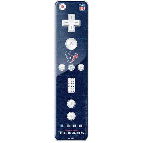 NFL Houston Texans Distressed Wii Remote Controller Skin