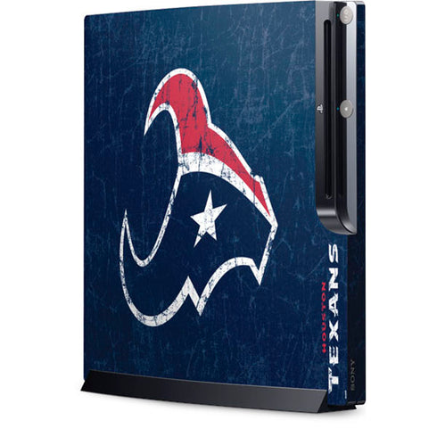 NFL Houston Texans Distressed Playstation 3 & PS3 Slim Skin