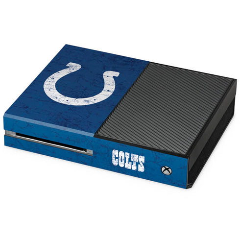 NFL Indianapolis Colts Distressed Xbox One Console Skin