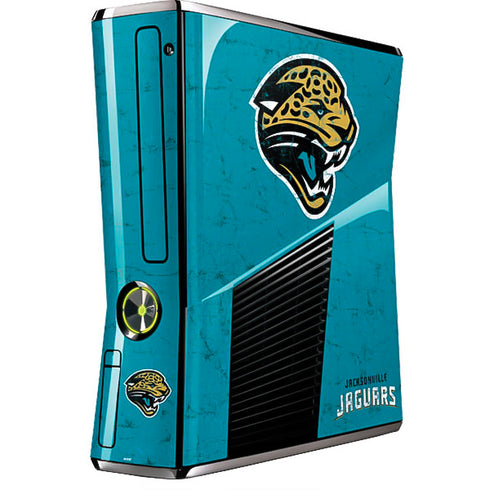 NFL Jacksonville Jaguars Distressed Xbox 360 Slim (2010) Skin