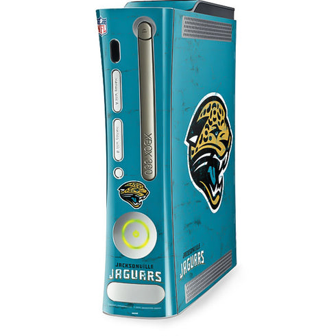 NFL Jacksonville Jaguars Distressed Xbox 360 (Includes HDD) Skin