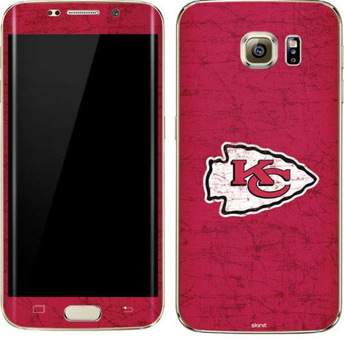 NFL Kansas City Chiefs Distressed Galaxy S7 Edge Skin