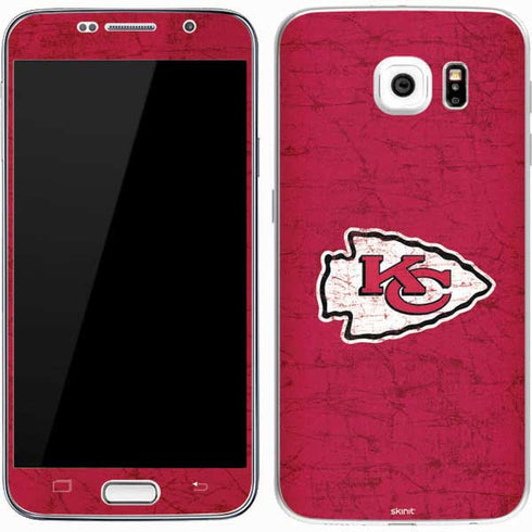 NFL Kansas City Chiefs Distressed Galaxy S7 Skin