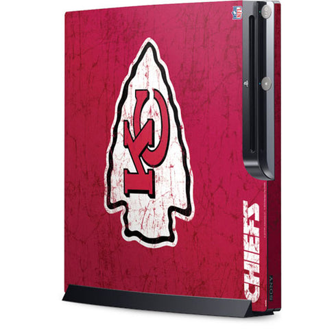 NFL Kansas City Chiefs Distressed Playstation 3 & PS3 Slim Skin