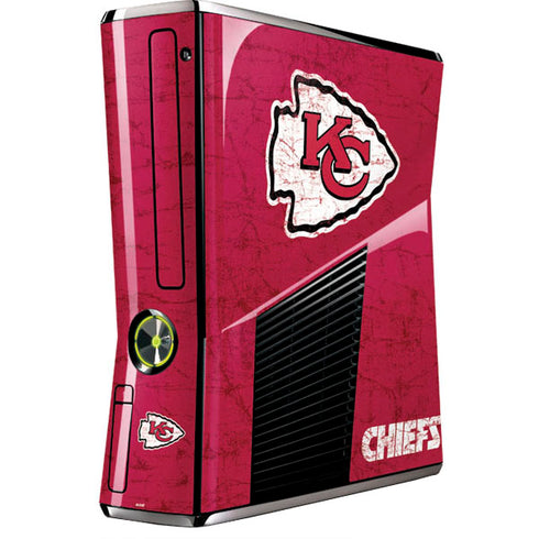 NFL Kansas City Chiefs Distressed Xbox 360 Slim (2010) Skin