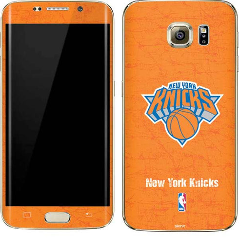 NBA New York Knicks Orange Primary Logo Galaxy S7 Edge Skin