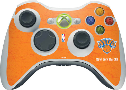 NBA New York Knicks Orange Primary Logo Xbox 360 Wireless Controller Skin