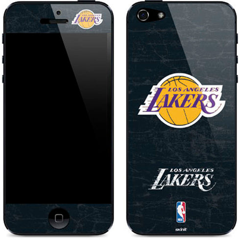NBA Los Angeles Lakers Black Primary Logo iPhone 5/5s/5SE Skin
