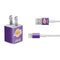 NBA Los Angeles Lakers Purple Primary Logo iPhone Charger (5W USB) Skin