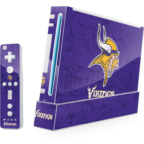 NFL Minnesota Vikings Distressed Wii (Includes 1 Controller) Skin