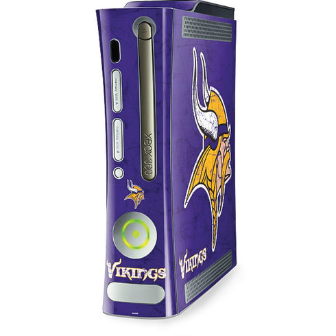 NFL Minnesota Vikings Distressed Xbox 360 (Includes HDD) Skin