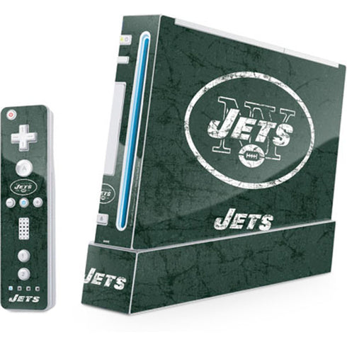 NFL New York Jets Distressed Wii (Includes 1 Controller) Skin