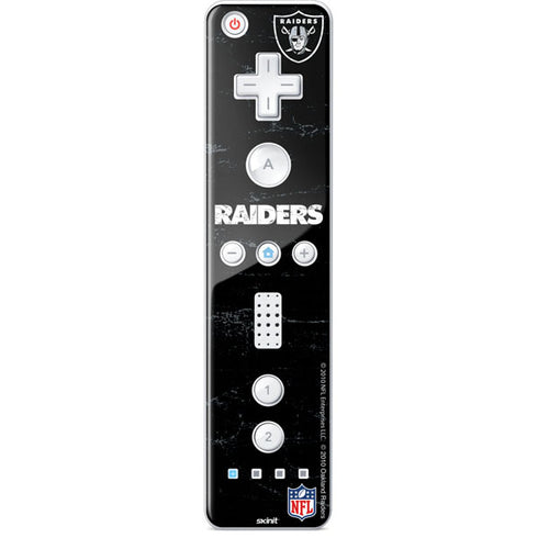 NFL Las Vegas Raiders Distressed Wii Remote Controller Skin