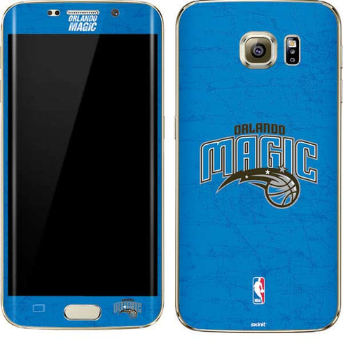 NBA Orlando Magic Blue Primary Logo Galaxy S7 Edge Skin