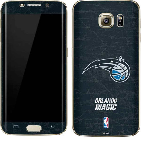 NBA Orlando Magic Black Secondary Logo Galaxy S7 Edge Skin