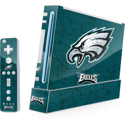 NFL Philadelphia Eagles Distressed Wii (Includes 1 Controller) Skin