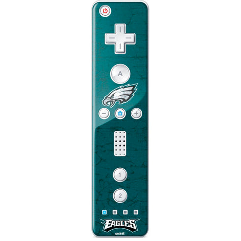 NFL Philadelphia Eagles Distressed Wii Remote Controller Skin