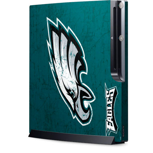 NFL Philadelphia Eagles Distressed Playstation 3 & PS3 Slim Skin