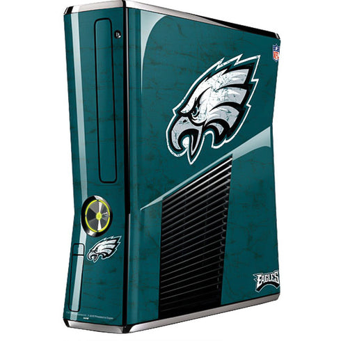 NFL Philadelphia Eagles Distressed Xbox 360 Slim (2010) Skin